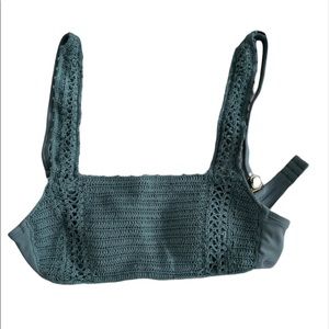 Target Green Knit Swim Top S